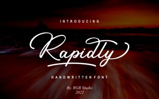 Rapidly - Stylish Signature Font