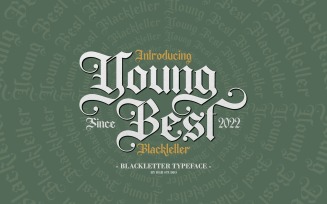Young Best - Blackletter Font