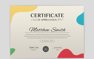 Certificate Template with Print