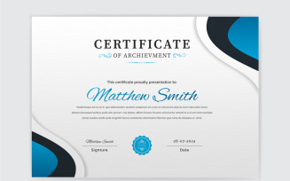 Certificate Template with Sidebar