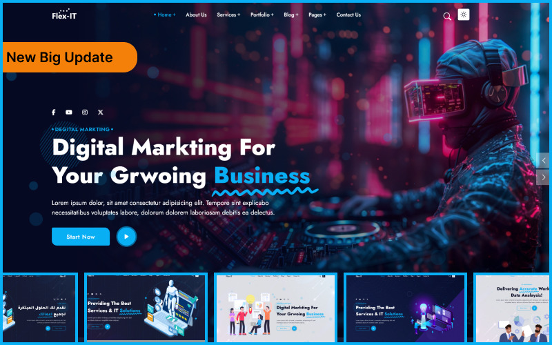 Flex-IT | Business Services & IT Solutions Multipurpose HTML5 Responsive Website Template