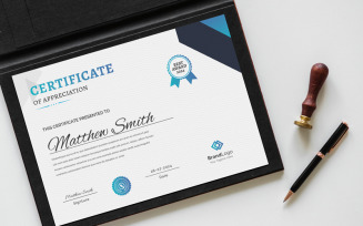 Gardient Certificate Template with Creative Design