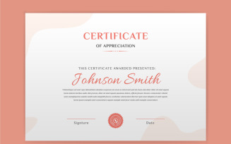 Simple Certificate Template with Print