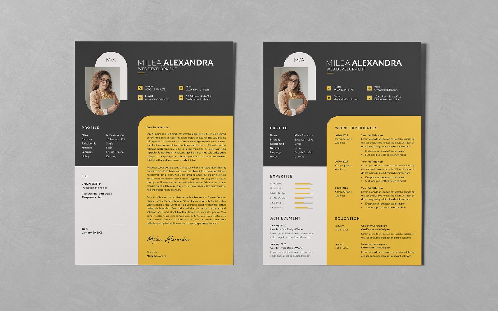 Kit Graphique #297855 Resume Business Divers Modles Web - Logo template Preview