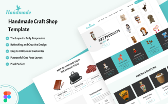 Handmade Craft Shop eCommerce Figma Template