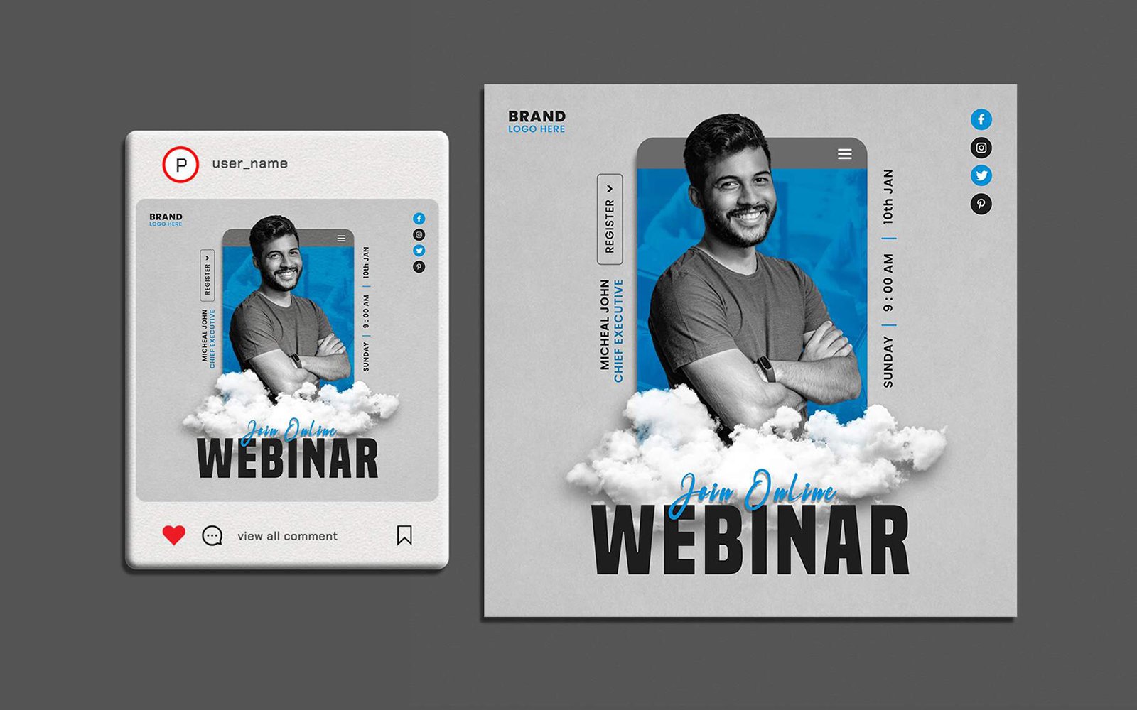 Kit Graphique #297953 Webinar Online Web Design - Logo template Preview