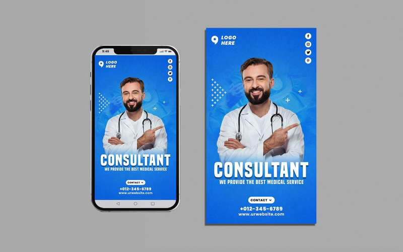 Medical Consultant Advertisement Instagram Story Social Media