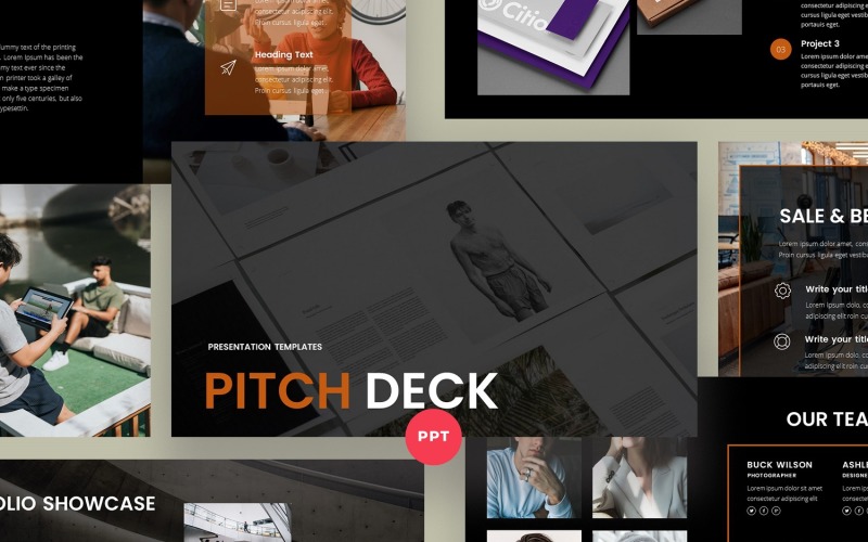 PITCH DECK PowerPoint Template - PD5