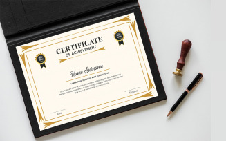 Professional Certificate Template or Elegant certificate of achievement template