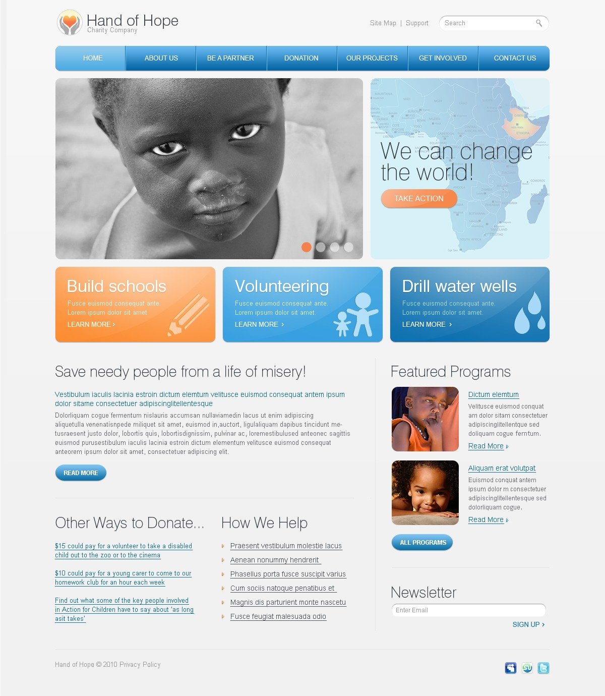 Charity Website Template #29881