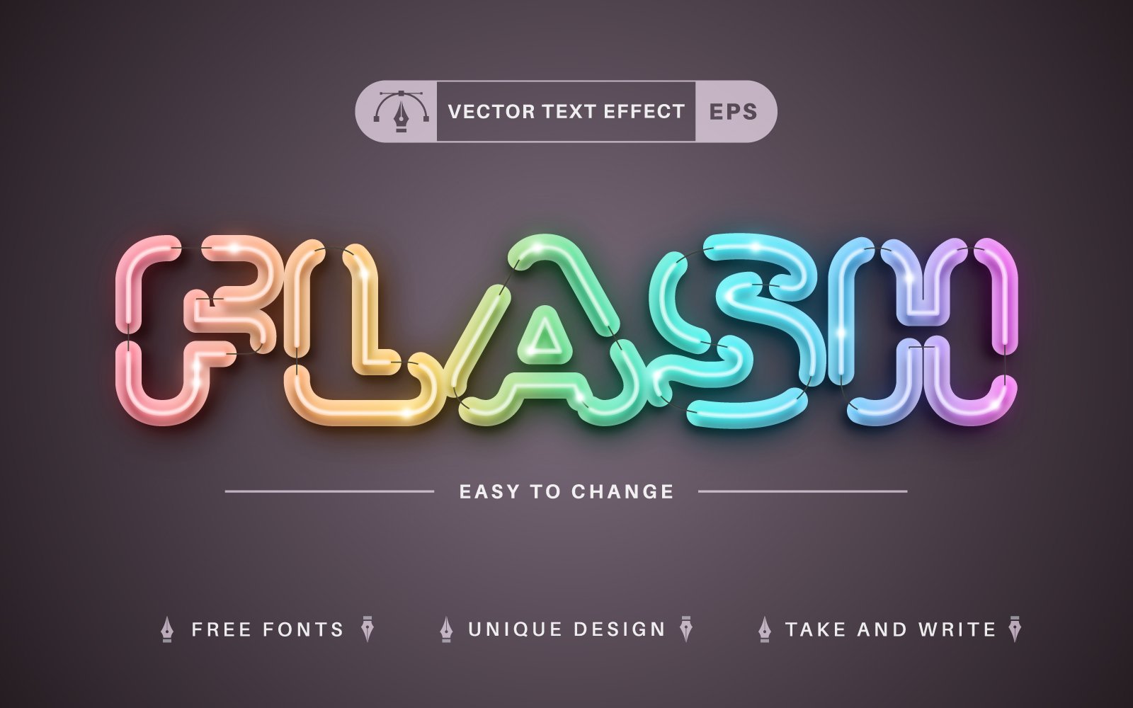 Template #298096 Effect Font Webdesign Template - Logo template Preview