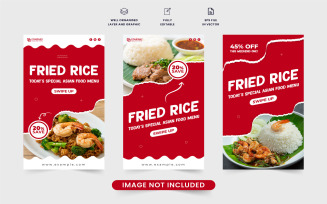 Asian restaurant food menu template