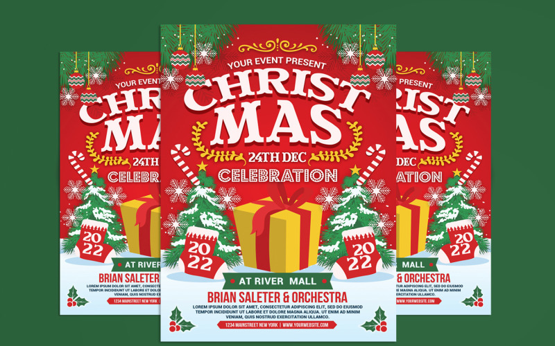 Christmas Celebration Flyer Templates 2022 Corporate Identity