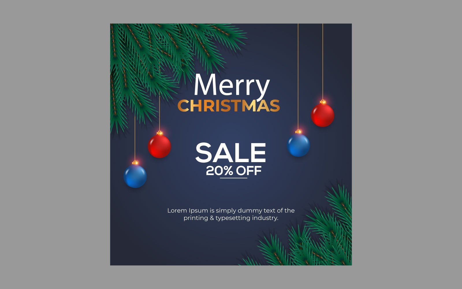 Template #298124 Sale Christmas Webdesign Template - Logo template Preview