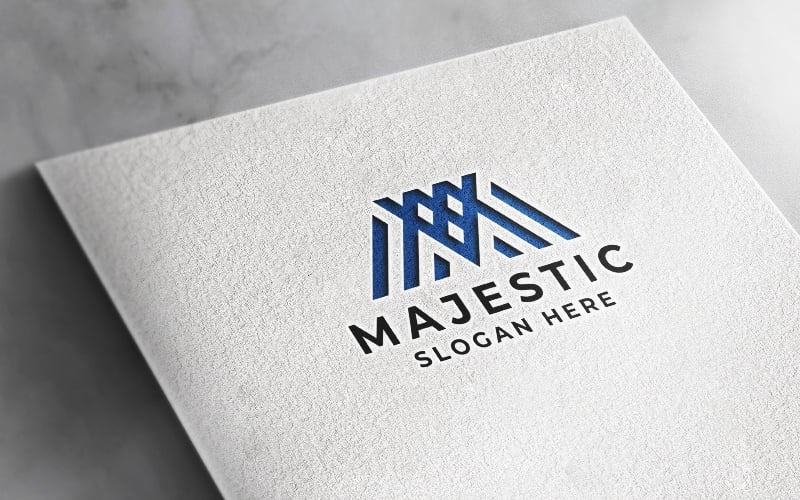 Majestic Letter M Pro Logo Logo Template
