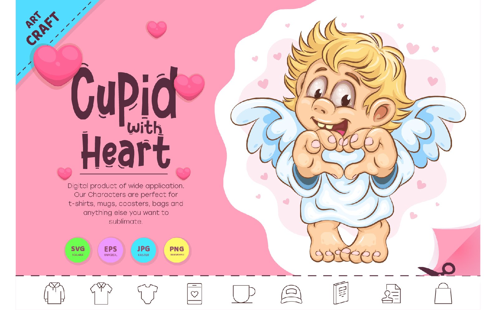 Template #298218 Cupid With Webdesign Template - Logo template Preview
