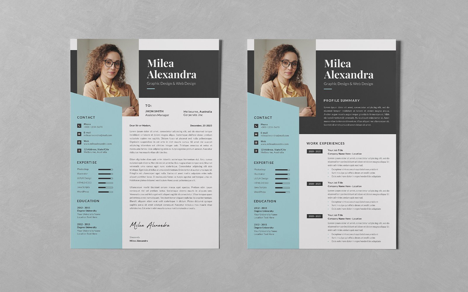 Kit Graphique #298248 Resume Business Divers Modles Web - Logo template Preview