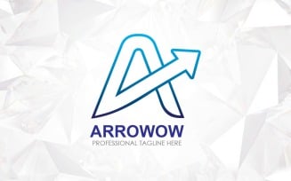 Minimal Line Letter A Arrow Logo Design - Brand Identity