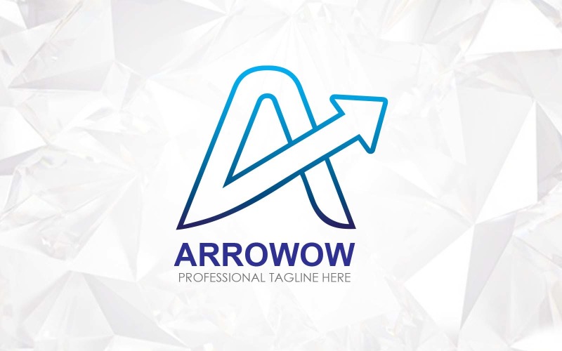 Minimal Line Letter A Arrow Logo Design - Brand Identity Logo Template