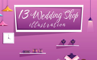 13 Wedding Shop Illustration