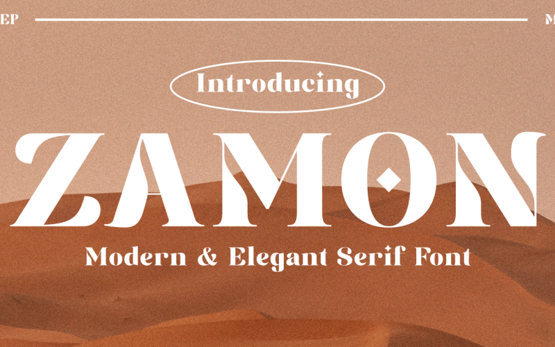 Zamon Modern & Elegant Serif Font