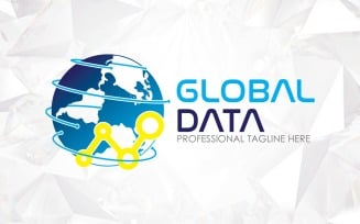 Abstract World Global Data Logo Design - Brand Identity