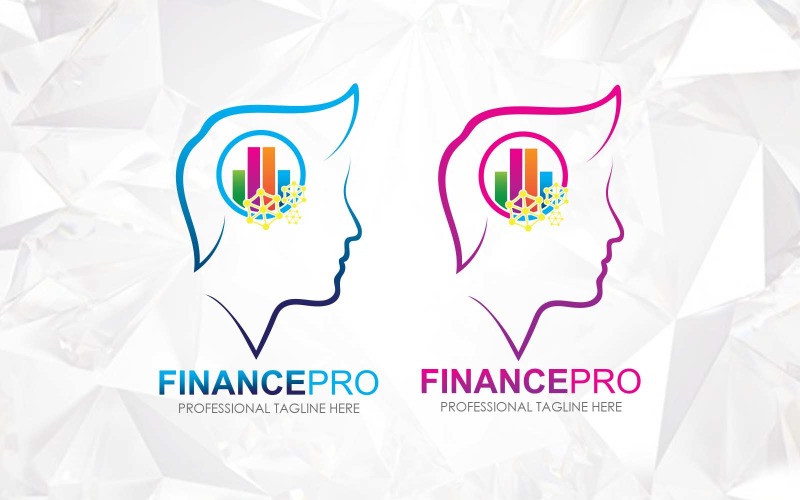Artificial Intelligence Financial Advisors Logo Design - Brand Identity Logo Template