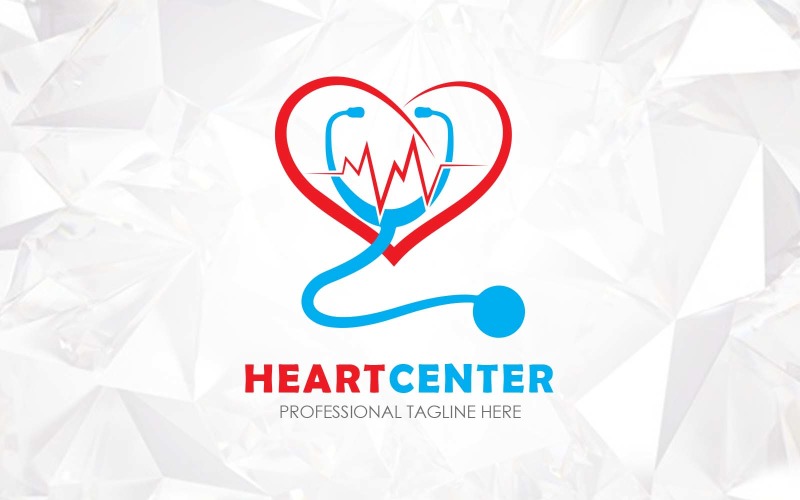 Medical Heart Centre Logo Design - Brand Identity Logo Template