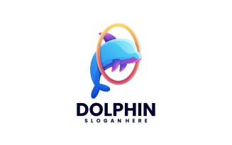Dolphin Gradient Colorful Logo