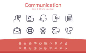 Communication and Business Line icon