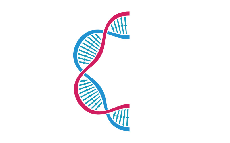 DNA Vector Logo Design Template Modern Medical V17 Logo Template