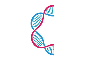 DNA Vector Logo Design Template Modern Medical V17