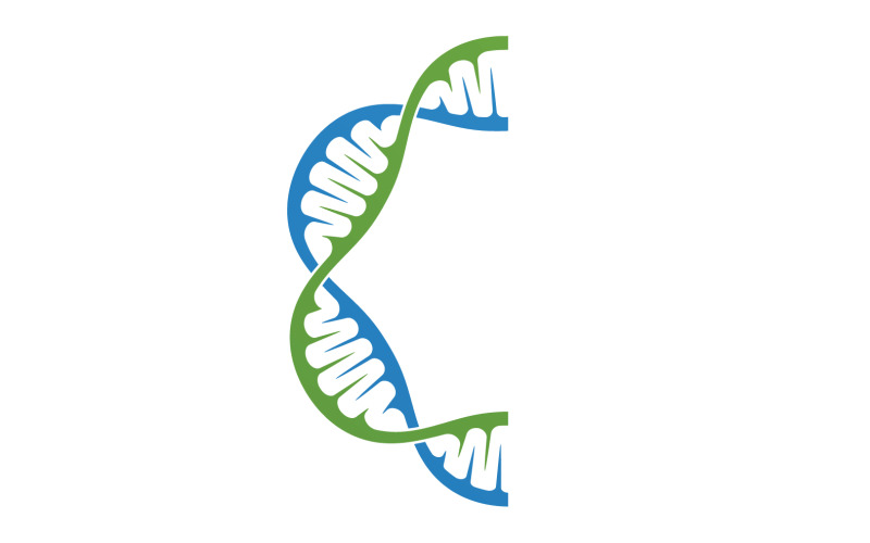 DNA Vector Logo Design Template Modern Medical V18 Logo Template