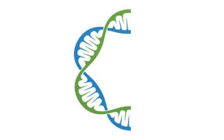 DNA Vector Logo Design Template Modern Medical V18
