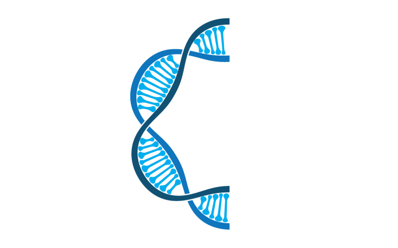 DNA Vector Logo Design Template Modern Medical V20 Logo Template
