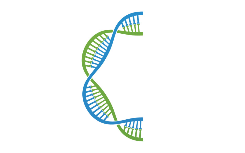 DNA Vector Logo Design Template Modern Medical V21 Logo Template