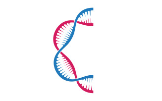 DNA Vector Logo Design Template Modern Medical V24