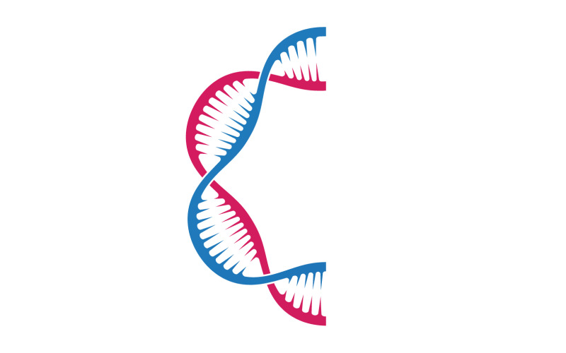 DNA Vector Logo Design Template Modern Medical V24 Logo Template