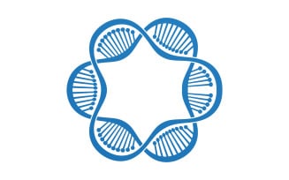 DNA Vector Logo Design Template Modern Medical V26