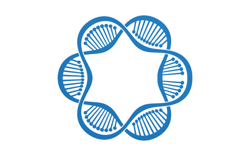 DNA Vector Logo Design Template Modern Medical V26 Logo Template