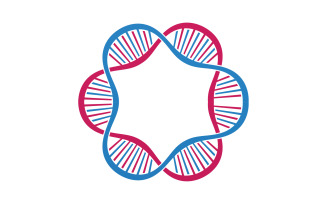 DNA Vector Logo Design Template Modern Medical V28