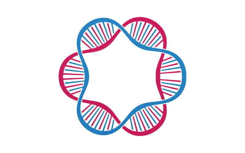 DNA Vector Logo Design Template Modern Medical V28 Logo Template