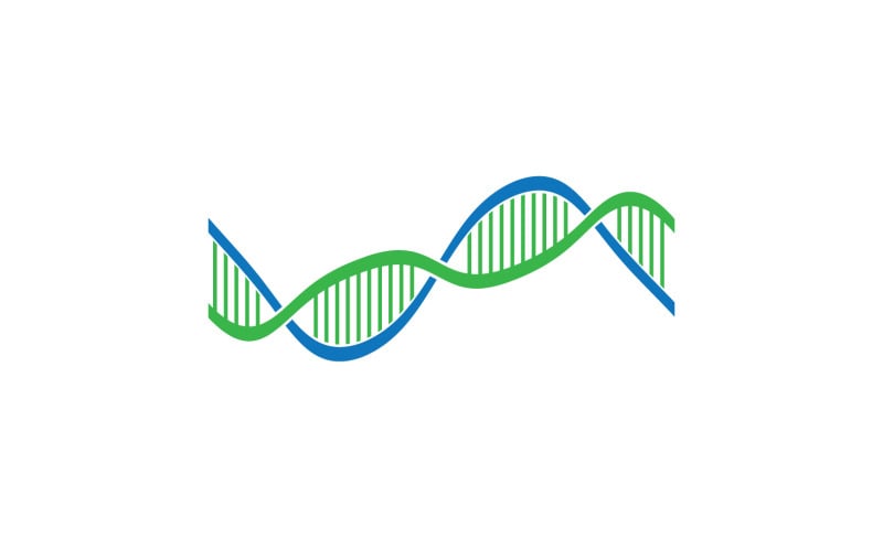 DNA Vector Logo Design Template Modern Medical V2 Logo Template