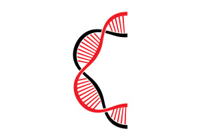 DNA Vector Logo Design Template Modern Medical V30