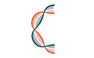 DNA Vector Logo Design Template Modern Medical V31