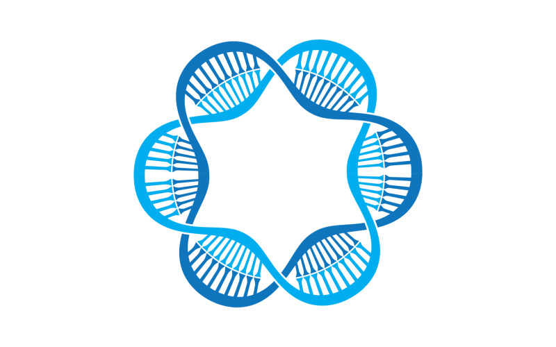 DNA Vector Logo Design Template Modern Medical V33 Logo Template