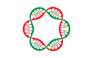 DNA Vector Logo Design Template Modern Medical V34