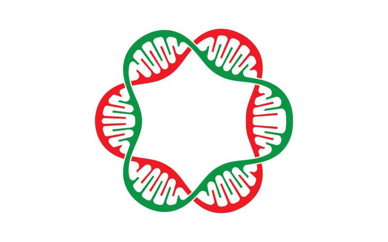 DNA Vector Logo Design Template Modern Medical V34 Logo Template