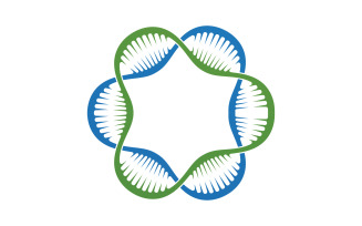DNA Vector Logo Design Template Modern Medical V35