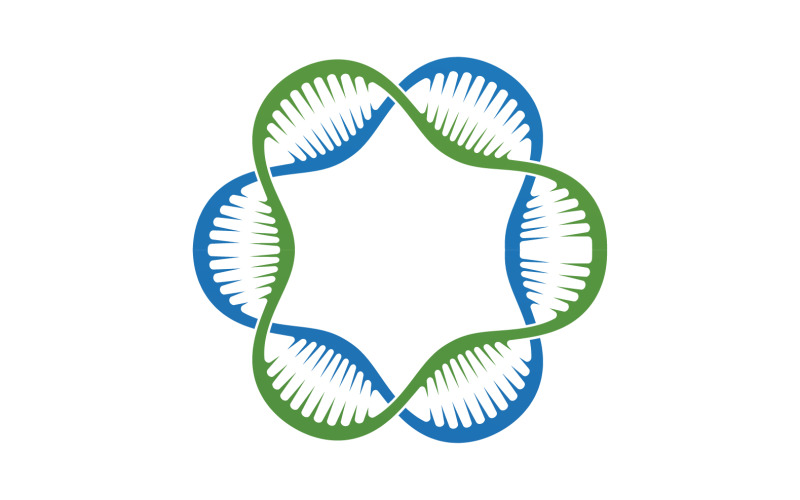 DNA Vector Logo Design Template Modern Medical V35 Logo Template